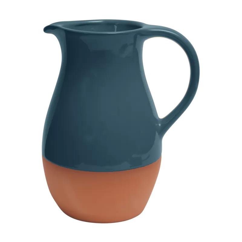 Dexam Sintra Glazed Terracotta Jug - Ink Blue